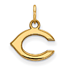 14k Yellow Gold 3/8in Cincinnati Reds C Logo Pendant