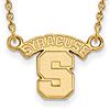 Syracuse University Pendant on Necklace 10k Yellow Gold