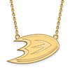 14k Yellow Gold Anaheim Ducks Logo Necklace