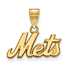 10kt Yellow Gold 3/8in New York Mets Logo Pendant