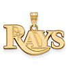14k Yellow Gold 3/8in Tampa Bay Rays Pendant