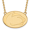 14kt Yellow Gold Penn State University Enamel Pendant with 18in Chain