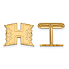 University of Hawaii Logo Cuff Links 14k Yellow Gold