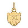 10k Yellow Gold 3/8in Baylor University Bear Head Charm