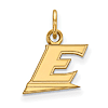 Eastern Kentucky University Logo Charm 1/2in 14k Yellow Gold