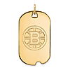 14k Yellow Gold Boston Bruins Dog Tag