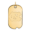 10kt Yellow Gold University of North Carolina Dog Tag