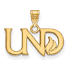 10k Yellow Gold Small University of North Dakota UND Pendant
