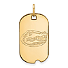 14kt Yellow Gold University of Florida Small Dog Tag