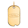 14k Yellow Gold University of Mississippi Small Dog Tag