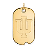 10kt Yellow Gold Indiana University Dog Tag