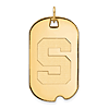 10kt Yellow Gold Michigan State University Dog Tag