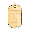 10kt Yellow Gold University of Tennessee Dog Tag