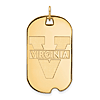 14kt Yellow Gold University of Virginia Dog Tag