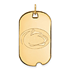14kt Yellow Gold Penn State University Dog Tag