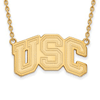 10k Yellow Gold USC Trojan Pendant with 18in Chain