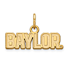 14k Yellow Gold 3/8in Baylor University Charm
