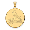 10kt Yellow Gold 1in St. Louis Cardinals Pendant
