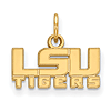 10kt Yellow Gold 3/8in Louisiana State University LSU TIGERS Pendant