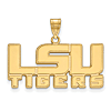 14kt Yellow Gold 5/8in LSU TIGERS Pendant