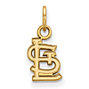 14kt Yellow Gold 3/8in St. Louis Cardinals STL Pendant