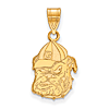 14kt Yellow Gold 5/8in University of Georgia Bulldog G Hat Pendant