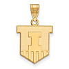 14kt Yellow Gold 5/8in University of Illinois Victory Badge Pendant