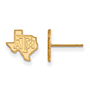 Texas A&M Univ. State Outline Earrings Extra Small 10k Yellow Gold