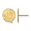 14kt Yellow Gold Florida State University Seminole Post Earrings