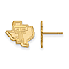 10kt Yellow Gold Texas Tech University State Map Small Post Earrings