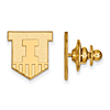 14kt Yellow Gold University of Illinois Victory Badge Lapel Pin