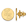 Kansas State University Round Lapel Pin 14k Yellow Gold 