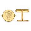 14k Yellow Gold North Carolina State Univ. Round Mr. Wuf Cuff Links