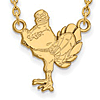 10k Yellow Gold Virginia Tech HokieBird Necklace