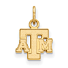 14kt Yellow Gold 3/8in Texas A&M University Pendant