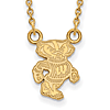 University of Wisconsin Badger Necklace Small 14k Yellow Gold