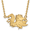 University of South Carolina Gamecock Necklace 10k Yellow Gold