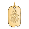 14k Yellow Gold Purdue University Boilermaker Small Dog Tag