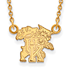 University of Kentucky Small Wildcat Pendant Necklace 10k Yellow Gold