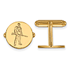 14kt Yellow Gold West Virginia University Mountaineer Cuff Links