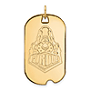 14k Yellow Gold Purdue University Boilermakers Dog Tag