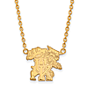 University of Kentucky Wildcat Pendant Necklace 3/4in 10k Yellow Gold