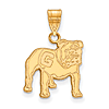 14kt Yellow Gold 5/8in University of Georgia Standing Bulldog Pendant