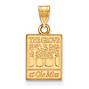 14k Yellow Gold 1/2in The Grove at Ole Miss Pendant