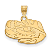 10k Yellow Gold 1/2in Louisiana State University Eye of the Tiger Pendant