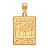 10k Yellow Gold 3/4in The Grove at Ole Miss Pendant