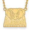 14kt Yellow Gold University of Alabama Big Al Pendant with 18in Chain