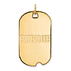 10k Yellow Gold Purdue University Dog Tag