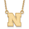 14k Yellow Gold University of Nebraska Small N Necklace