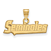 10kt Yellow Gold Florida State Seminoles Small Pendant